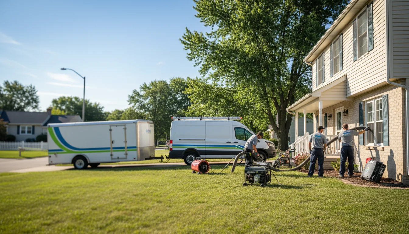 Flooded Basement Restoration And Cleanup With Repair in Packwaukee, WI near me